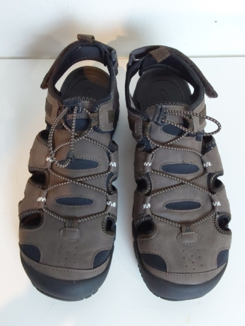 Lands End|Men's Brown Black Sporty Vented Outdoor Sandals Hiking Shoes Sz.10.5 - Picture 7 of 16